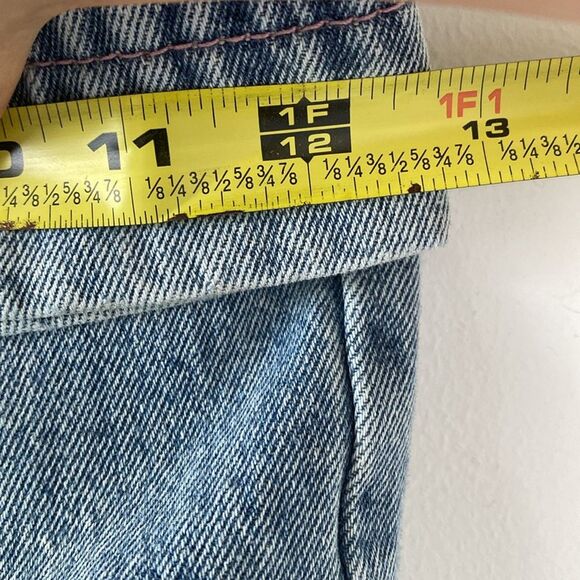 A.LAB Blue Denim with Pink Stitching Super Wide Leg sz 10 W32 Y2K Street - Picture 13 of 16